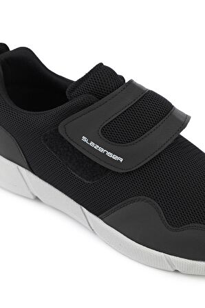 Slazenger ACA Büyük Beden Sneaker Erkek Ayakkabı Siyah / K.Gri