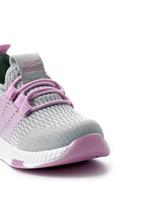 Slazenger Ebba Sneaker Çocuk Spor Ayakkabı Gri-Pembe