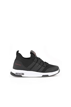 Slazenger Ebba Sneaker Erkek Çocuk Ayakkabı Siyah-Kırmızı