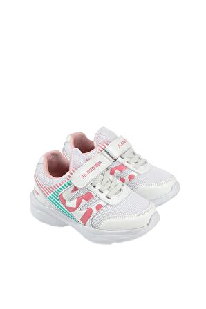 Slazenger KING Sneaker Kız Çocuk Ayakkabı Beyaz / Pembe