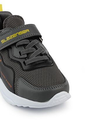 Slazenger KEALA Sneaker Erkek Çocuk Ayakkabı Koyu Gri / Siyah