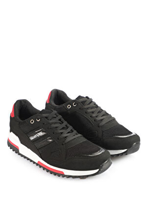 Slazenger MAROON I Erkek Sneaker Ayakkabı Siyah / Kırmızı
