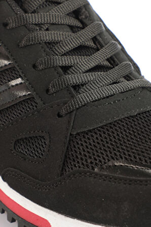 Slazenger MAROON I Erkek Sneaker Ayakkabı Siyah / Kırmızı