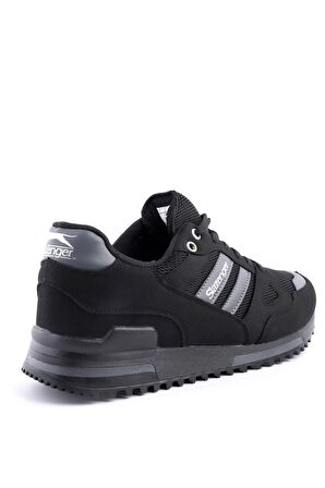 Slazenger MAROON I Büyük Beden Sneaker Erkek Ayakkabı Siyah / Siyah