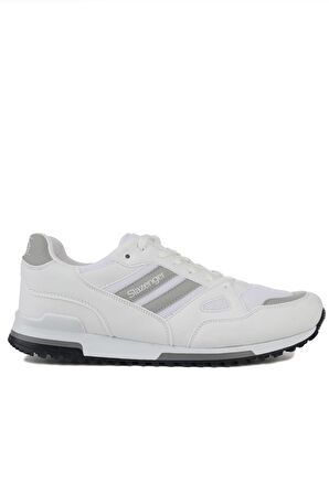 Slazenger MAROON Büyük Beden Sneaker Erkek Ayakkabı Beyaz / Gri