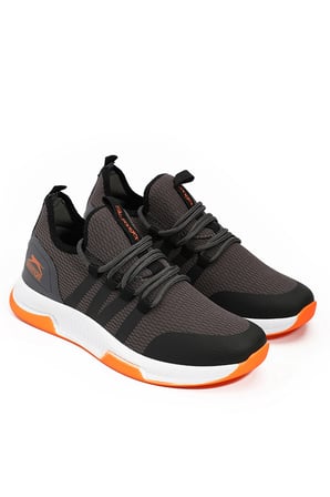 Slazenger TUESDAY I Sneaker Unisex Ayakkabı Koyu Gri / Turuncu