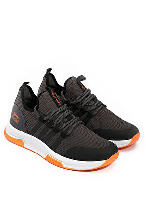 Slazenger TUESDAY I Kadın Sneaker Ayakkabı Koyu Gri / Turuncu
