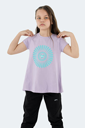 Slazenger POSEIDON Çocuk  Lila Tişört