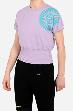 Slazenger PORCIA Çocuk  Lila Tişört