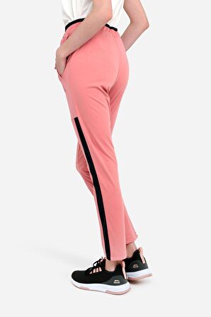 Slazenger OXFORD I Kadın Cepli Dar Paça Gül Eşofman Altı