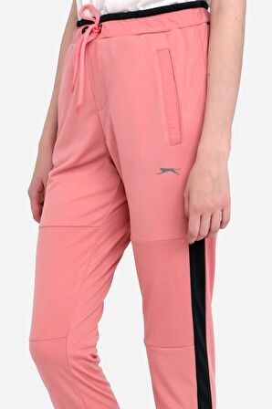 Slazenger OXFORD I Kadın Cepli Dar Paça Gül Eşofman Altı