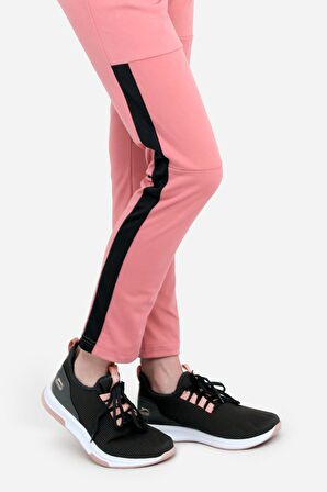 Slazenger OXFORD I Kadın Cepli Dar Paça Gül Eşofman Altı