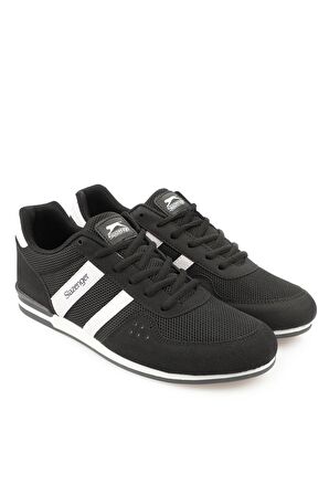 Slazenger OMEGA Büyük Beden Sneaker Erkek Ayakkabı Siyah / Beyaz