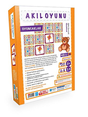 MEMORY GAME (AKIL OYUNU) OYUNCAKLAR  (48 PARÇA PUZZLE)