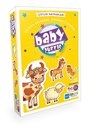 Blue Focus Baby Puzzle 2+ Yaş Büyük Boy Puzzle 2 - 3 - 4 - 4 Parça