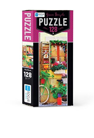 Blue Focus Green Bicycle 7+ Yaş Orta Boy Puzzle 128 Parça
