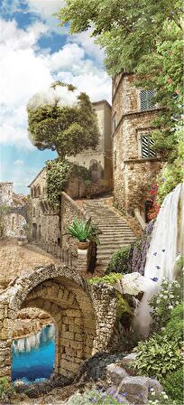 Blue Focus Waterfall Street 7+ Yaş Orta Boy Puzzle 128 Parça