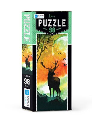 Blue Focus Deer 7+ Yaş Büyük Boy Puzzle 98 Parça