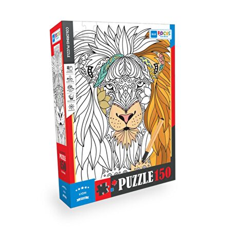 Blue Focus Lion 6+ Yaş Orta Boy Puzzle 150 Parça