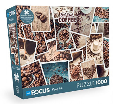 Blue Focus But Fırst Coffee - 1000 Parça