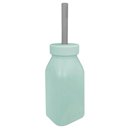 Oioi Silikon Şişe+Pipet River Green/Powder Grey 1240005