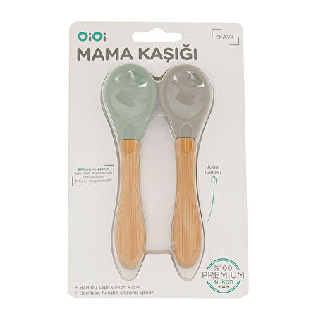 OiOi Mama Kaşığı River Green / Powder Grey