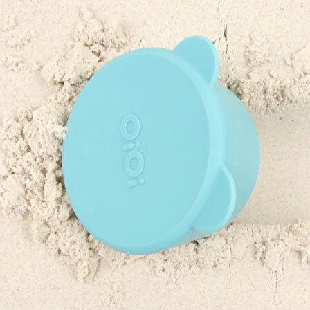 Oioi Silikon Kapaklı Mini Kase 2'li Mini Bites Aqua Green / Powder Grey