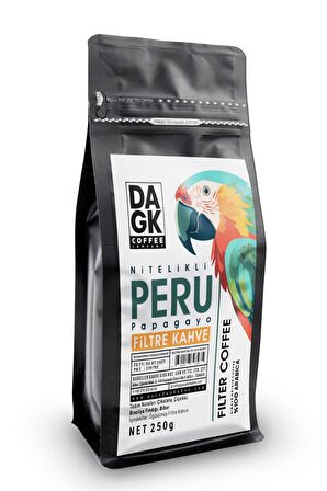 Peru Papagayo Filtre Kahve 250g (Öğütülmüş)