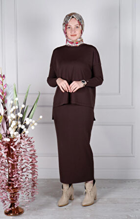 İNVEE Tunik 5879 Kahve