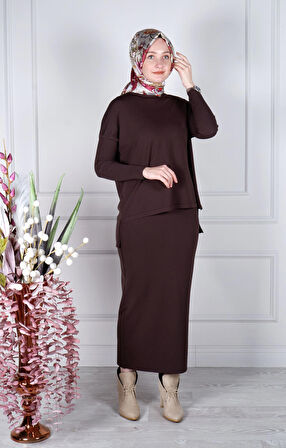 İNVEE Tunik 5879 Kahve