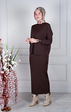 İNVEE Tunik 5879 Kahve