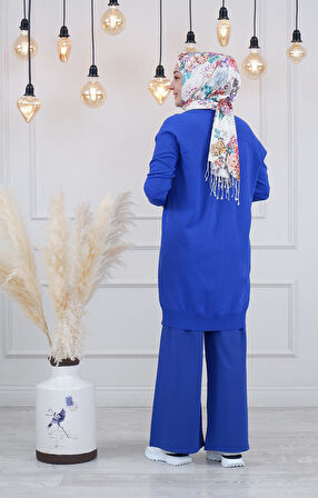 İNVEE  Hırka 6283 Saks Mavi