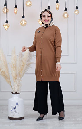 İNVEE  Hırka 6283 Toprak