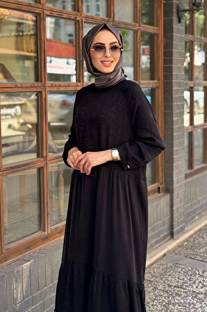 İNVEE Elbise 7033 Siyah