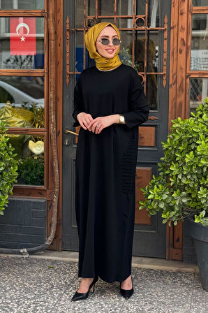 İNVEE Triko Elbise 7060 Siyah