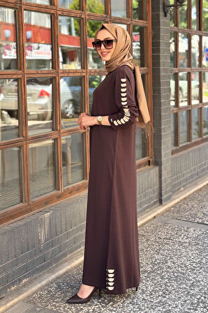 İNVEE Elbise 7066 Kahve