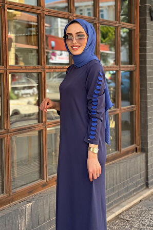 İNVEE Elbise 7066 İndigo