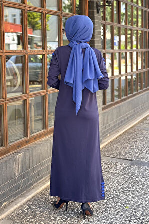 İNVEE Elbise 7066 İndigo
