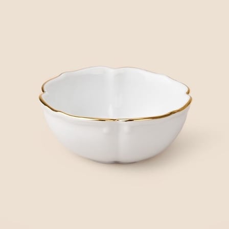 İpek Alex Kase - Kırık Beyaz / Gold - 9,5 cm