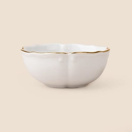 İpek Alex Kase - Kırık Beyaz / Gold - 9,5 cm