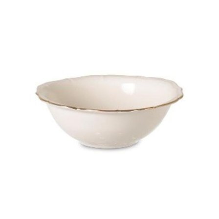 İpek Bone Gold Yaldızlı Kase - Beyaz - 10,5 cm