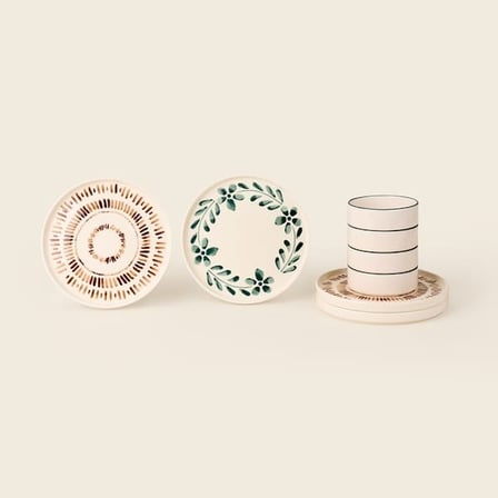 Evidea Kitchen Petal 10 Parça Kahvaltı Takımı - Renkli