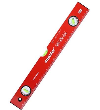 Master Alüminyum Kırmızı Su Terazisi 80 cm