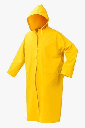 First Master PVC Polyester Balıkçı Kapşonlu Pardösü Yağmurluk XXL 0,32 mm Art No 507050