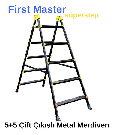 ERC First Master Superstep 5+5 Çift Çıkışlı Metal Merdiven