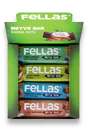 Meyve Bar Karma Kutu 40g x 12 Adet (4 Çeşit)