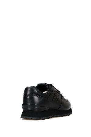 Hammer Jack Hakiki Deri Siyah Kadın Spor Ayakkabı