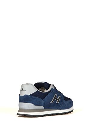 Hammer Jack Hakiki Deri Peru Koyu İndigo-Mavi Kadın Spor Ayakkabı 