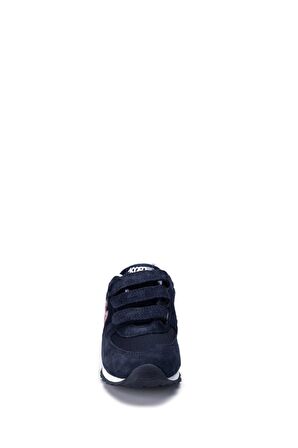 Hammer Jack Hakiki Deri Peru Lacivert - Kırmızı Unisex Çocuk Spor Ayakkabı 