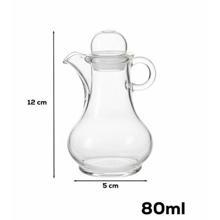 Porsima Pbt-570 Kapaklı Akrilik Yağlık Sirkelik Yağdanlık 80ml